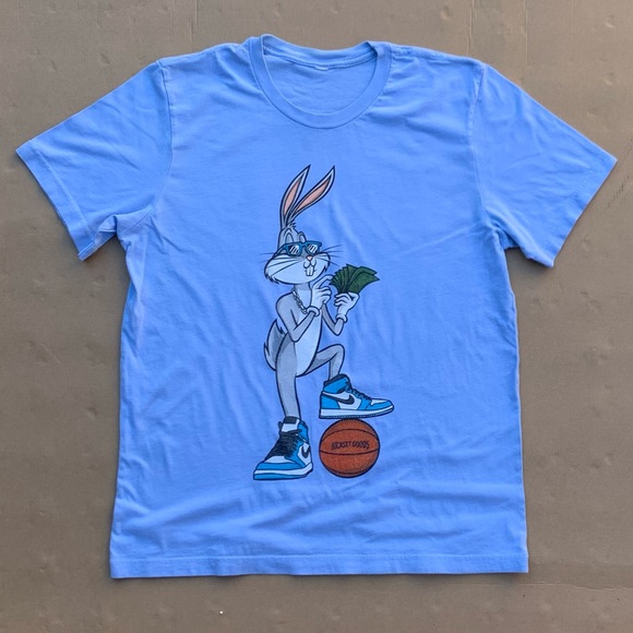 Shirts Gangster Bugs Bunny Counting His Stacks While Rocking Some